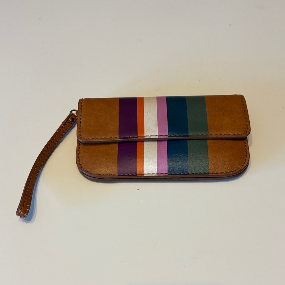 Fossil Striped Wristlet Wallet
